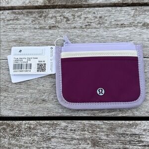 Lululemon True Identity‎ Card Case Lavender Frost Light Ivory Chilled Grape NWT